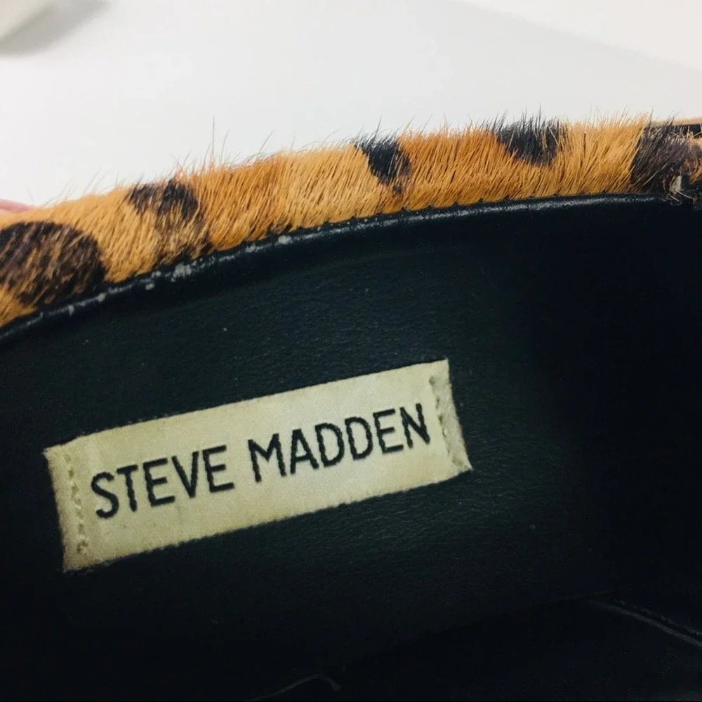 Steve Madden Animal print slip ons women's size 6